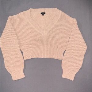 Women's Cream knitted Sweater
